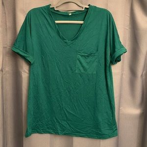 Green Pocket Tee Shirt
